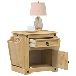 vidaXL Table de chevet Corona 45x35x47,5 cm bois de pin massif