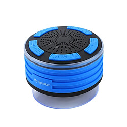 Avis Wewoo Enceinte Bluetooth d'intérieur Mini Portable IPX7 Étanche V4.0 Haut-Parleur Stéréo Lecteur MP3 avec LED Colorée et Ventouse, Micro Intégré, Radio FM, Distance: 10m