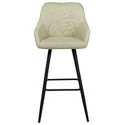 Acheter Beliani Tabouret de bar Set de 2 Tissu Vert clair DARIEN