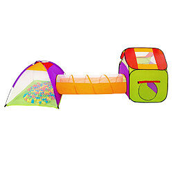 Helloshop26 Tente enfant tente igloo et tunnel 200 balles et sac multicolore jeux jouets 08_0000340