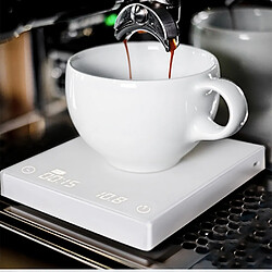 Universal Échelle de café noir miroir échelle de café numérique intelligente avec minuterie arrosage automatique échelle de titrage électronique de café USB | échelle de cuisine