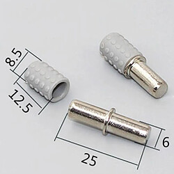 Avis 50 / 30Pcs support de meuble étagère support de tablette en verre Pegs 25x8mm