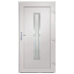 Avis vidaXL Porte d'entrée anthracite 98x190 cm PVC