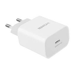 Avizar Chargeur Secteur USB-C 20W Technologie Power Delivery iHower - Blanc