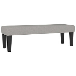 vidaXL Banc Gris clair 100x30x30 cm Tissu