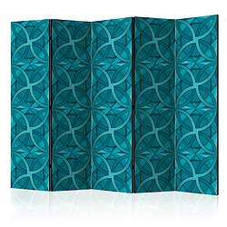 Artgeist Paravent - Geometric Turquoise II [Room Dividers] [225x172]