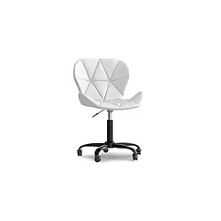 Avis ICONIK INTERIOR Chaise de bureau avec roulettes - Chaise pivotante de bureau - Revêtement en similicuir - Structure noire Wito Jaune