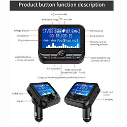 Acheter Lecteur MP3 Bluetooth pour voiture, téléphone mains libres, transmetteur FM