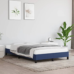 Maison Chic Lit adulte - Lit simple Cadre de lit,Structure du lit Contemporain Bleu 120 x 200 cm Tissu -MN68371