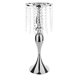 bougeoir en cristal chandelier en argent