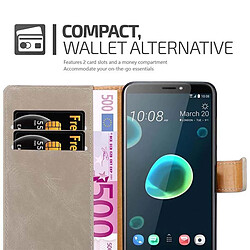 Acheter Cadorabo Coque HTC Desire 12 PLUS Etui en Marron