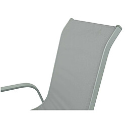 Acheter Habitat Et Jardin Fauteuil jardin Alu/Textilène Porto - Phoenix - Gris clair - Lot de 2