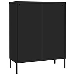 Acheter vidaXL Armoire à tiroirs Noir 80x35x101,5 cm Acier