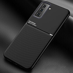 Coque en TPU + PU noir pour votre Samsung Galaxy S21 5G