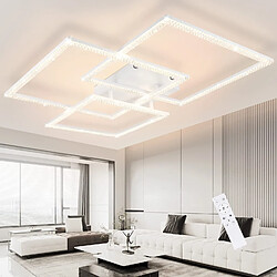 ZMH LED Plafonnier Whonzimmer Triple Design Crystal Indoor Light 82W