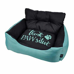 Paris Prix Lot de 2 Paniers Chien & Chat Paw 60cm Menthe