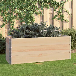 vidaXL Jardinières surélevées 3 pcs 50x150 cm Bois de pin solide