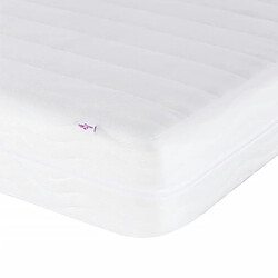 Vidaxl Lit avec matelas gris clair 90x200 cm tissu pas cher