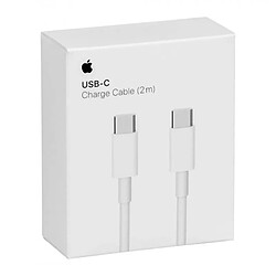 Apple MLL82 - Câble USB Type-C à Type-C (2m, Blanc) - Original, Blister