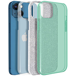 Avis Avizar Coque iPhone 13 Mini Paillette Amovible Silicone Semi-rigide vert