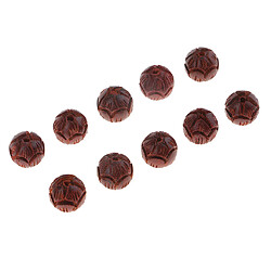 Bois de santal Sculpture Lotus Rond Bois Mara Perles Sapcer Perles Bijoux DIY 10mm pas cher