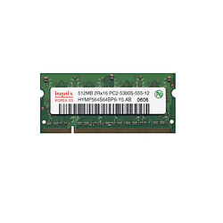 512Mo RAM PC Portable SODIMM HYNIX HYMP564S64BP6-Y5 AB DDR2 PC2-5300S 667MHz CL5 - Occasion