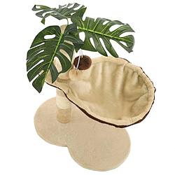 Arbre à chat,niche pour chat avec griffoir en sisal 50 cm Beige et Marron -MN56681 pas cher