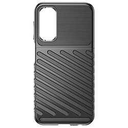 Avizar Coque Souple pour Samsung Galaxy A25 Design Strié Antidérapant Noir