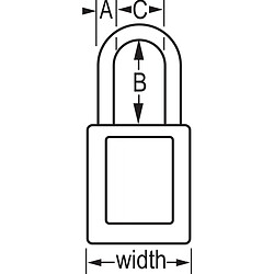 Cadenas de consignation ZENEX MASTER LOCK 410BLU