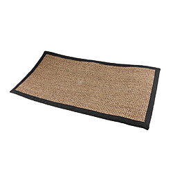 Tapis Sisal Runners Collection Fibre Naturelle Tapis C Noir Bord 75x120cm pas cher