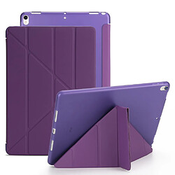 Etui en PU stand en origami violet pour votre Apple iPad Air 10.5 (2019)/Pro 10.5 pouces (2017)