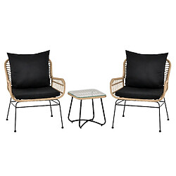 Ensemble canapé & fauteuils Outsunny