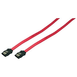 LogiLink Câble Serial ATA, 0,50 m, rouge ()