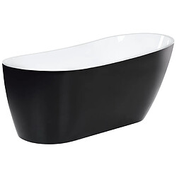 Acheter Beliani Baignoire îlot noire 170 x 78 cm SOLARTE