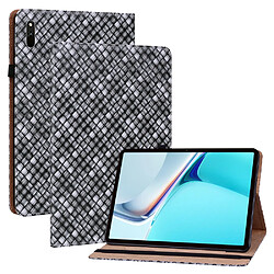 Etui en PU texture tissée multicolore noir pour votre Huawei MatePad 11 (2021)