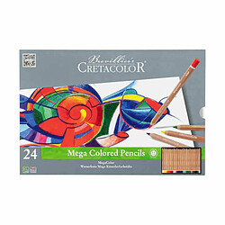 Raphael 24 crayons de couleur Megacolor Ø 6,4 mm