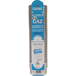 gaine accordéon - gaz - longueur 1.50 mètre - diamètre 111/116 mm - ten 015111