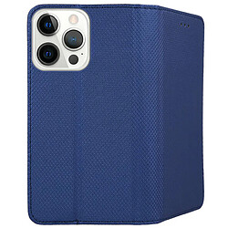 Acheter Htdmobiles Housse pour Apple iPhone 15 Pro - etui coque pochette portefeuille + verre trempe - BLEU MAGNET