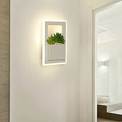 Wewoo Applique murale LED chevet simple escalier couloir allée hôtel décoratif plante Art lampe carré