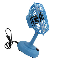 Avis Mini Ventilateur de bureau USB Bleu Paquet de 2 (Petit Bureau Rotatif Portable)