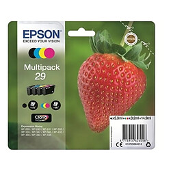 Epson 29/T2986 Pack 4 Cartouches Noir et couleurs C13T29864012 (Fraise) 