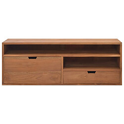 Maison Chic Meuble TV scandinave - Banc TV pour salon 110x30x40 cm Bois de teck massif -MN30772