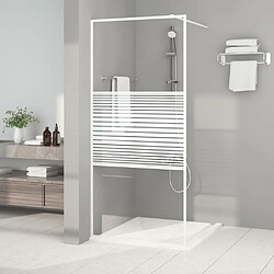 Maison Chic Paroi de douche | Écran de douche | Cloison de douche Blanc 90x195 cm Verre ESG transparent -GKD56088