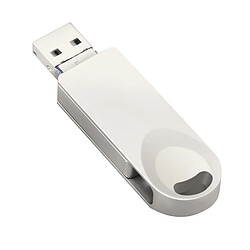 Wewoo Clé USB 3 en 1 16 Go Mirco USB + USB-C / Type-C + Interface à Lightning 8 broches Metal Twister Flash Disk (Argent)