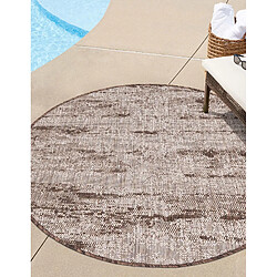 Hadorn Tapis d'Extérieur - 122x122 - Marron - Tulum