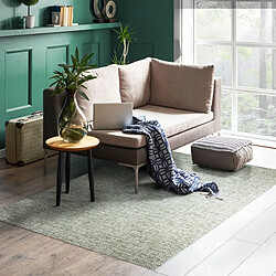 Thedecofactory KOKO - Tapis effet tweed pour intérieur et extérieur vert 160x230 pas cher