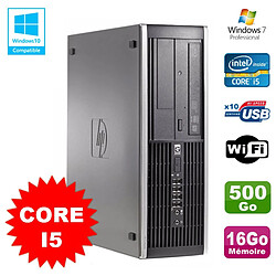 PC HP Compaq Elite 8100 SFF Intel Core i5 650 3.2GHz 16Go 500Go Graveur WIFI W7 - Occasion