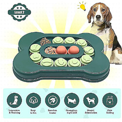 Jouets de puzzle pour chiens, jouets interactifs pour chiens pour l'entraînement au QI et l'enrichissement mental, cadeaux de jouets d'enrichissement de chien en forme d'os pour la distribution de friandises pour chiots