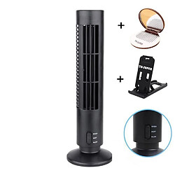 mini Ventilateur Colonne climatisation Climatiseur USB Ventilateur de Table de PC Noir