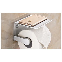 Acheter Universal Porte-papier toilette avec étagère Porte-mouchoirs pour téléphone portable Porte-papier décoratif Porte-papiers pour salle de bains Argent | Porte-papiers (Argent)